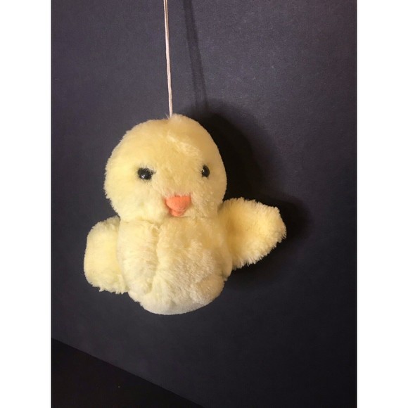 Russ Toys Vtg 6 Russ Tweeter Chick W Chirp Sound Unit Yellow Plush